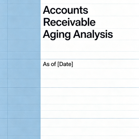 Accounts Receivable Aging Analysis Table