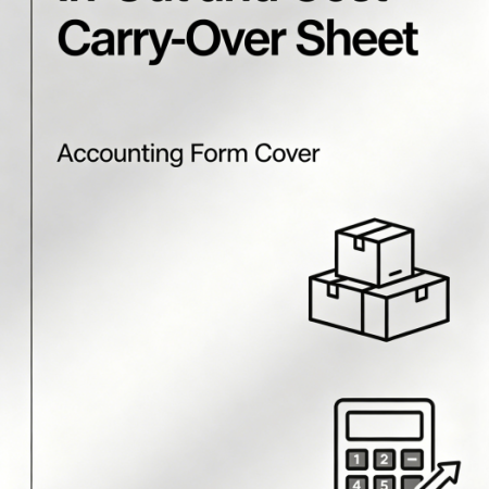 Inventory In/Out and Cost Transfer Sheet