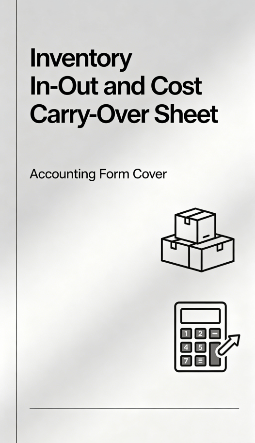 Inventory In/Out and Cost Transfer Sheet