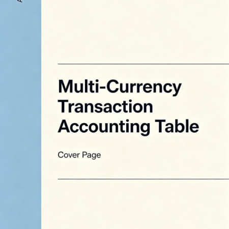 Multi-Currency Transaction Accounting Sheet