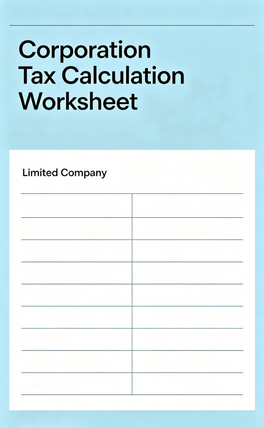 Limited Liability Company (LLC) Corporate Tax Calculation Worksheet